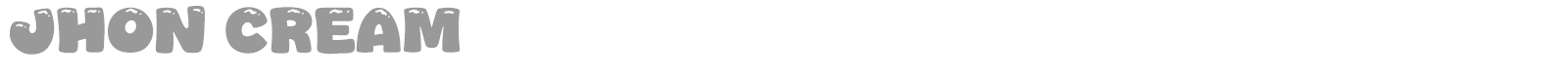 Jhon Cream font preview